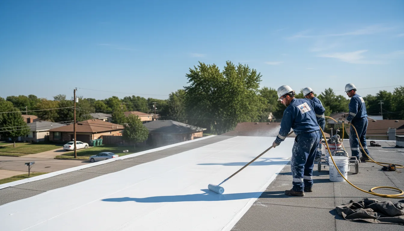 Commercial roof coating in Puryear, TN near me